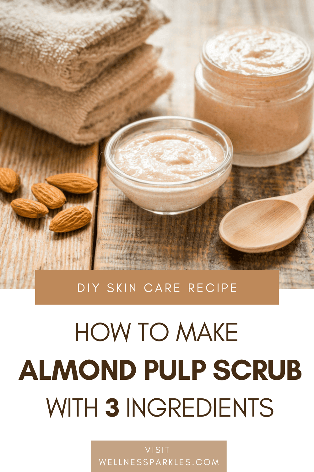 DIY SKIN CARE RECIPE ALMOND PULP SCRUB