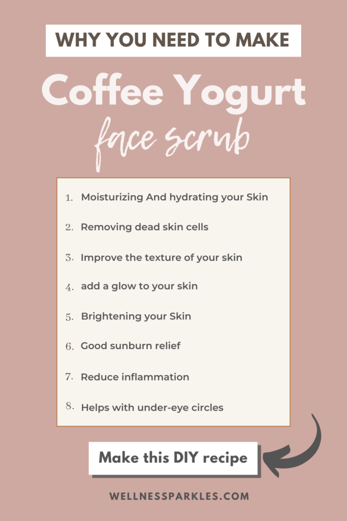 benefits of coffee and yogurt scrub