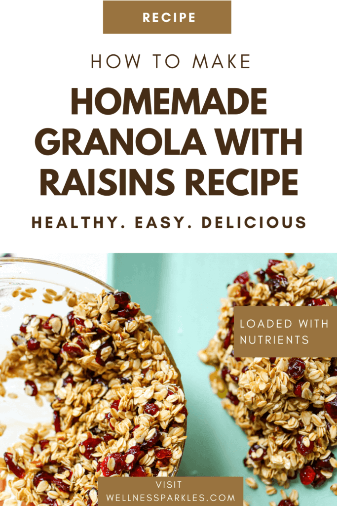 homemade granola with raisins recipe