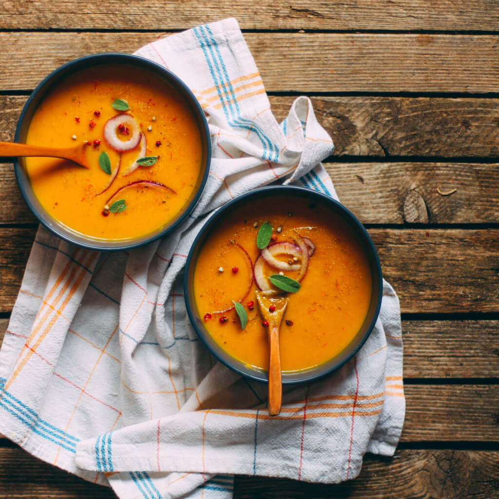 pumpkin soup with onions scaled e1601064331943