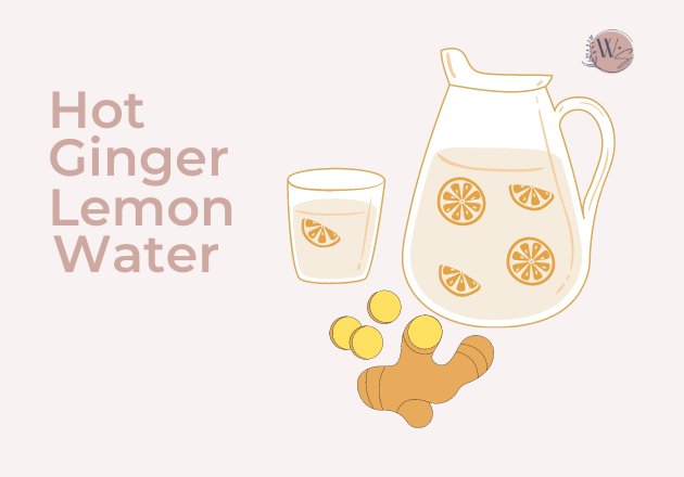 hot ginger lemon water 