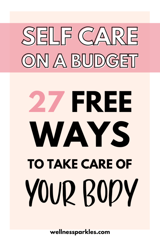 self care on a budget